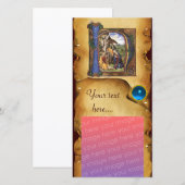 NATIVITEITSPARCHMENT Blue Sapphire Monogram (Voorkant / Achterkant)