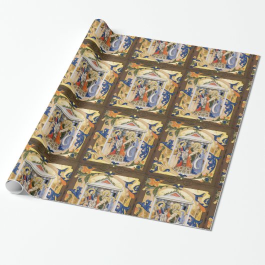 NATIVITEITSPARCHTIE CADEAUPAPIER (Uitgerold)