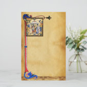 NATIVITEITSPARCHTIE MET FLORENTINE FLORALE MOTIFS BRIEFPAPIER (Staand voorkant)