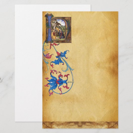 NATIVITEITSPARCHTIESMonogram Briefpapier (Voorkant / Achterkant)