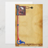 NATIVITEITSPARCHTIESMonogram Briefpapier (Voorkant / Achterkant)