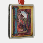 NATIVITEITSPARCHTIESMonogram Metalen Ornament (Rechts)