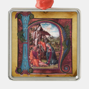 NATIVITEITSPARCHTIESMonogram Metalen Ornament