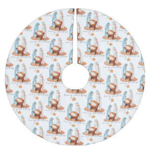 Nativiteitspatroon Snel kerstfeest Kerstboom Rok