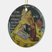 Nativiteitspictogram kerstversiering keramisch ornament (Links)