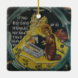 Nativiteitspictoversiering Keramisch Ornament