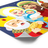 Nativiteitsscène Baby Jesus Birth Poster (Hoek)