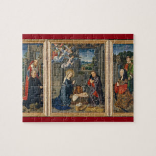 Nativiteitsscène Baby Jesus Religieuze Kerstmis Legpuzzel