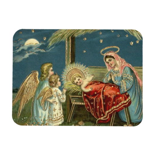 Nativiteitsscène Bethlehem Magneet (Horizontaal)