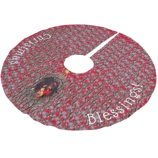 Nativiteitsscène boomrok kerstboom rok (Gekanteld)