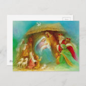  nativiteitsscène briefkaart (Voorkant / Achterkant)