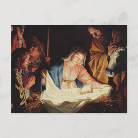 Nativiteitsscène Briefkaart (Voorkant)