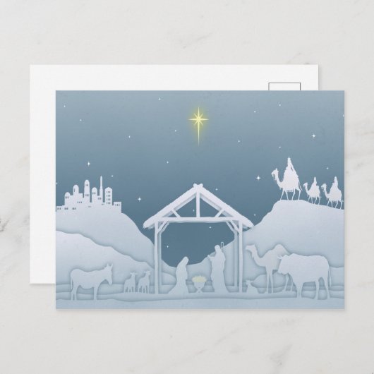 Nativiteitsscène Briefkaart (Voorkant / Achterkant)