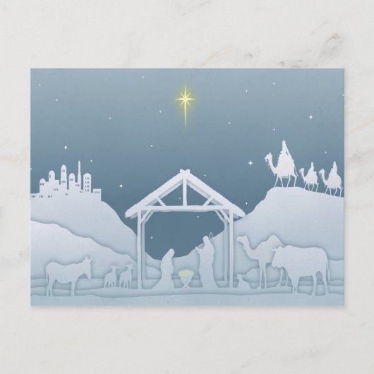 Nativiteitsscène Briefkaart (Voorkant)
