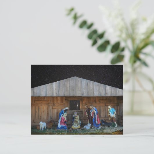 Nativiteitsscène Briefkaart (Staand voorkant)