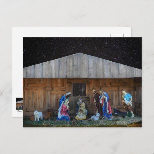 Nativiteitsscène Briefkaart (Voorkant / Achterkant)