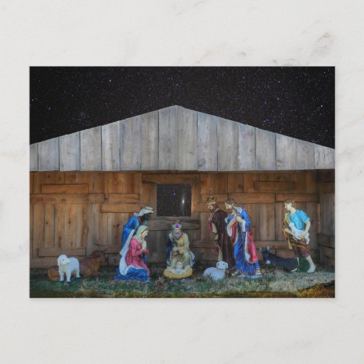 Nativiteitsscène Briefkaart (Voorkant)