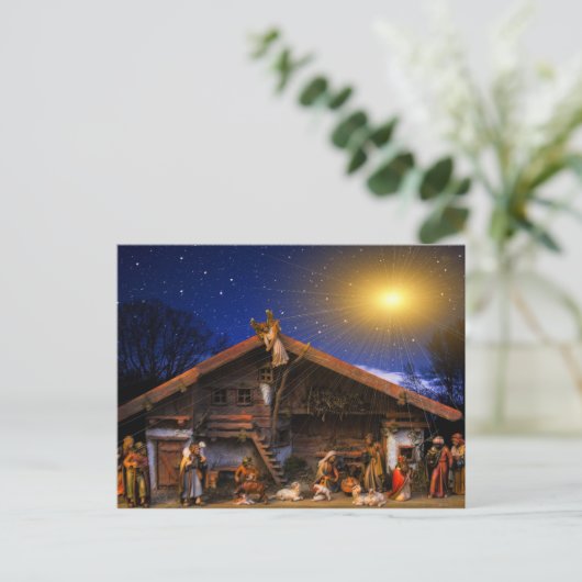 Nativiteitsscène Briefkaart (Staand voorkant)