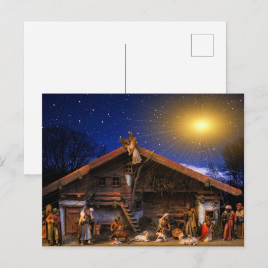 Nativiteitsscène Briefkaart (Voorkant / Achterkant)
