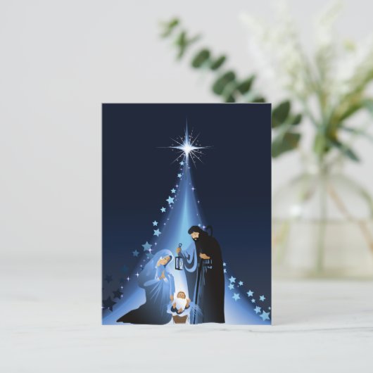 Nativiteitsscène Briefkaart (Staand voorkant)