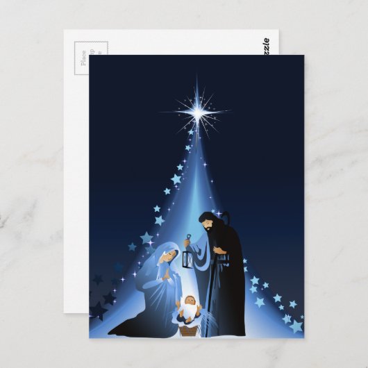 Nativiteitsscène Briefkaart (Voorkant / Achterkant)