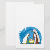 Nativiteitsscène Briefpapier (Voorkant / Achterkant)