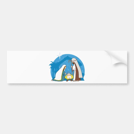Nativiteitsscène Bumpersticker (Voorkant)