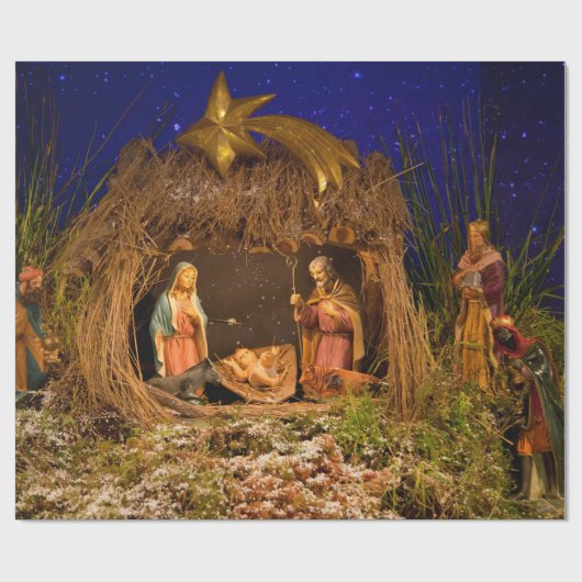 Nativiteitsscène Cadeaupapier (Vlak)