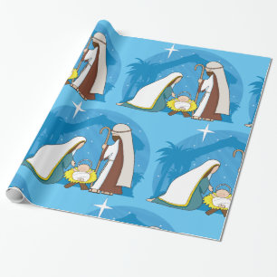 Nativiteitsscène Cadeaupapier