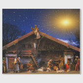 Nativiteitsscène Cadeaupapier (Vlak)