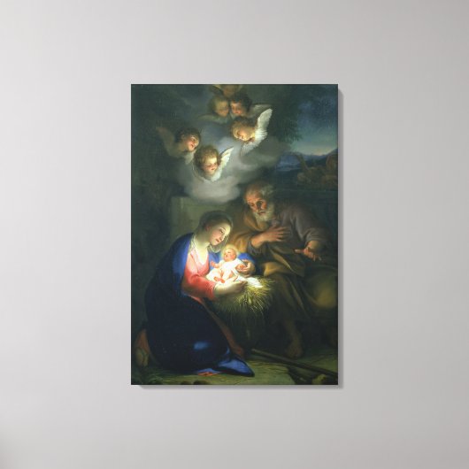 Nativiteitsscène Canvas Afdruk (Voorkant)