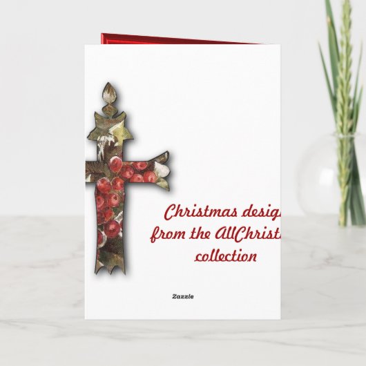  nativiteitsscène feestdagen kaart (Achterkant)