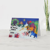 Nativiteitsscène Feestdagen Kaart (Voorkant)