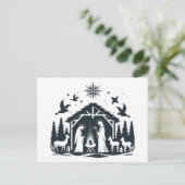 Nativiteitsscène Feestdagenkaart (Staand voorkant)