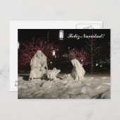 Nativiteitsscène Feestdagenkaart (Voorkant / Achterkant)