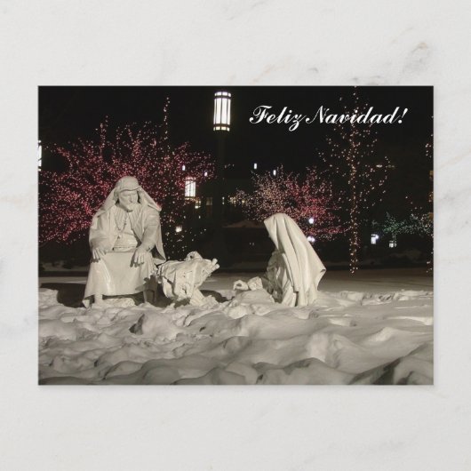 Nativiteitsscène Feestdagenkaart (Voorkant)