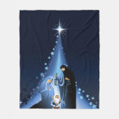 Nativiteitsscène Fleece Deken (Voorkant)