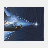 Nativiteitsscène Fleece Deken (Voorkant (Horizontaal))