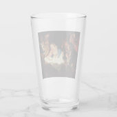 Nativiteitsscène Glas (Achterkant)