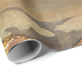 Nativiteitsscène in goud cadeaupapier (Rol Hoek)