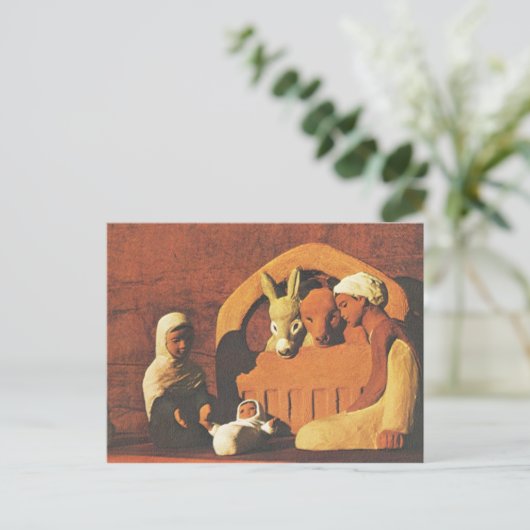 Nativiteitsscène in Noord-Afrika Briefkaart (Staand voorkant)