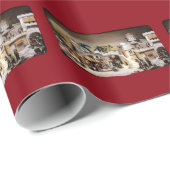 Nativiteitsscène instellen voor kerstmis cadeaupapier (Rol Hoek)