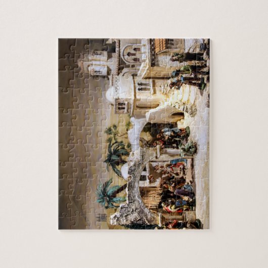 Nativiteitsscène instellen voor kerstmis legpuzzel (Verticaal)