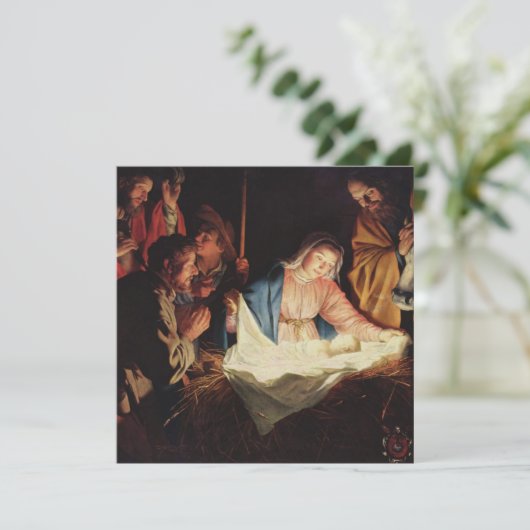 Nativiteitsscène Kaart (Staand voorkant)