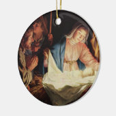 Nativiteitsscène Keramisch Ornament (Links)