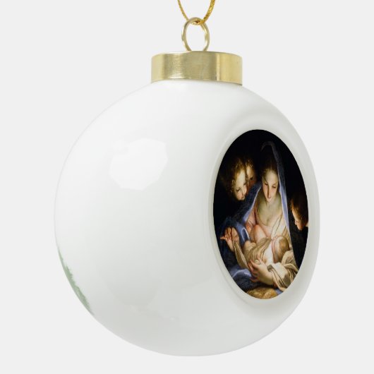 Nativiteitsscène Keramische Bal Ornament (Links)