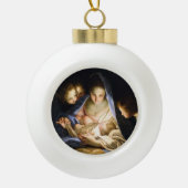 Nativiteitsscène Keramische Bal Ornament (Voorkant)