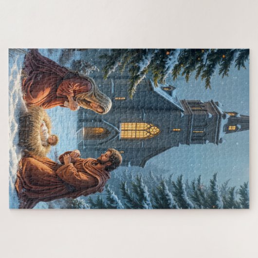 Nativiteitsscène Kerstmis Legpuzzel (Horizontaal)