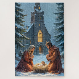 Nativiteitsscène Kerstmis Legpuzzel