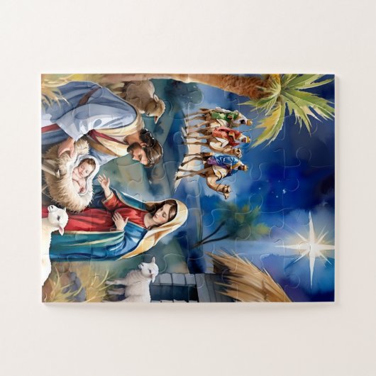 Nativiteitsscène Legpuzzel (Horizontaal)